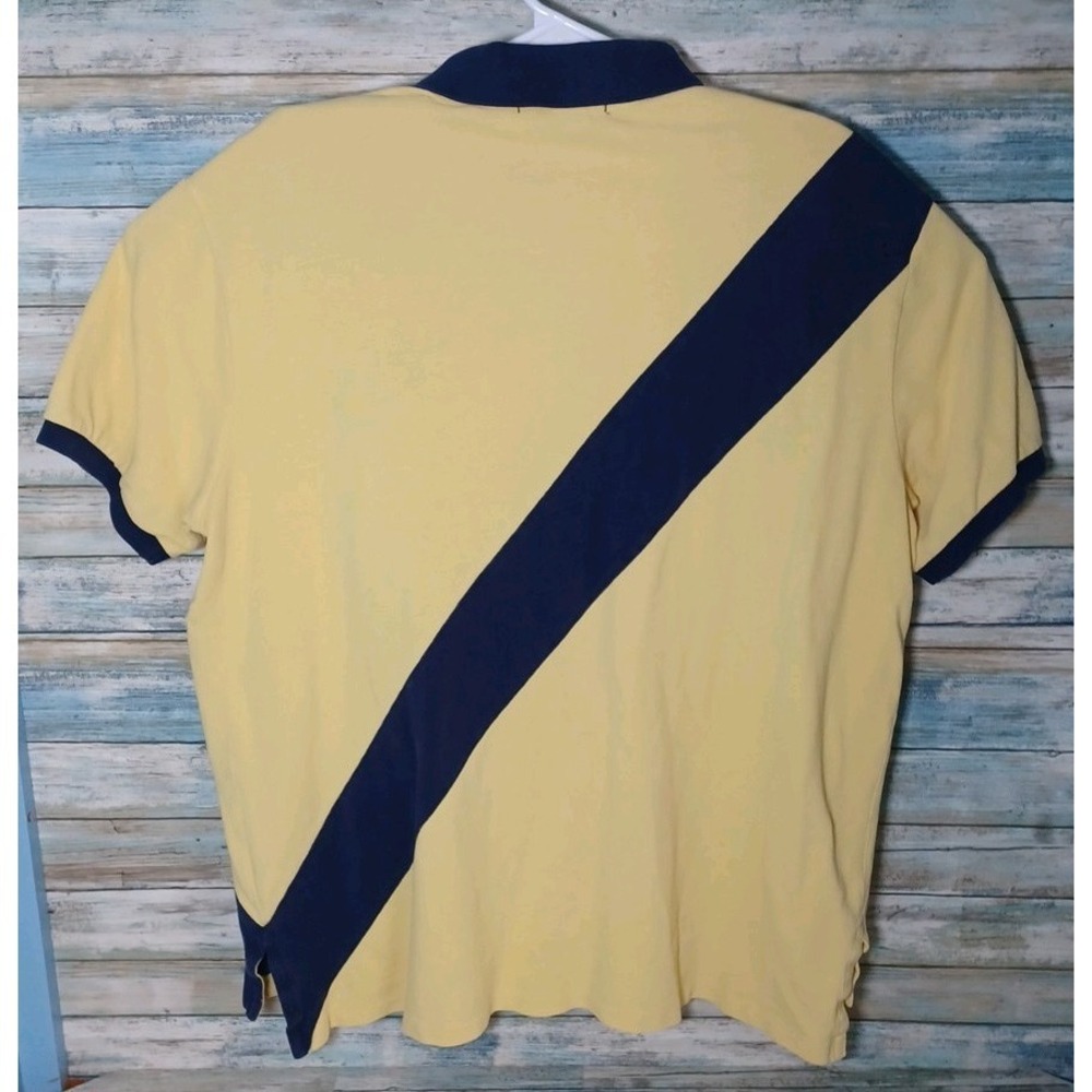 Polo Ralph Lauren Men's Custon Fit Short Sleeve Striped Rugby Style Size XXL - Picture 6 of 6